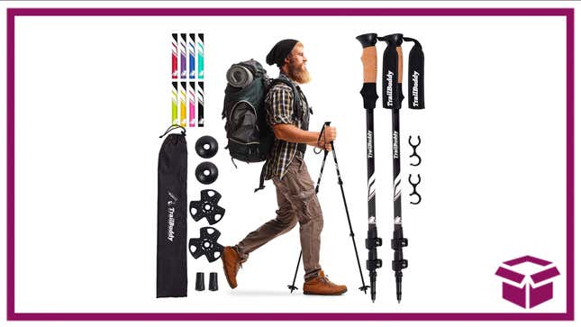 These lightweight hiking poles are perfect for getting out and seeing the world. 