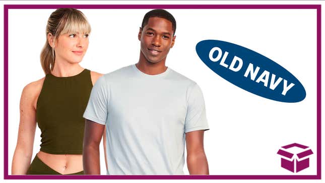 Get 50% off activewear at Old Navy for one day only.